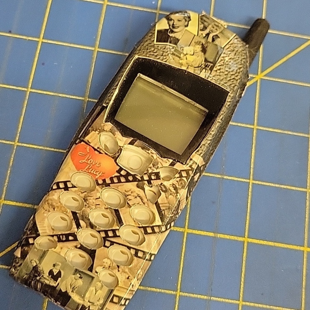 I Love Lucy Phone Cover on a Nokia 5160i Cellphone